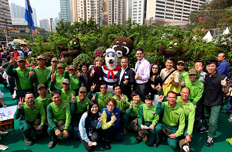 Photo 3: Members of the Ocean Park Management with the Park’s Landscaping and supporting teams